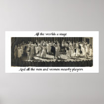 All The World's A Stage Poster