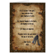 All Things Are Connected Greeting Card