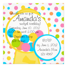 All Those Gumballs! Custom Invite