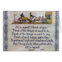 All To Myself I Think of You Card