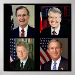 All Together /George H. W. Bush/Bill Clinton Posters