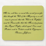 All, too, will bear in mind this sacred princip... mousepad