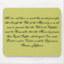 All, too, will bear in mind this sacred princip... mousepad