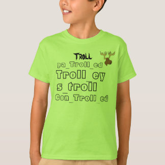 troll shirts words logo