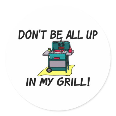 All Up In My Grill Sticker by funnybizness