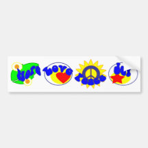 All We Need is Love Bumper Sticker
