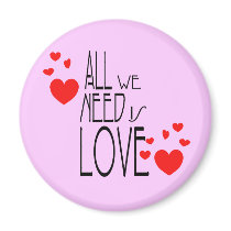 all we need is love fridge magnets