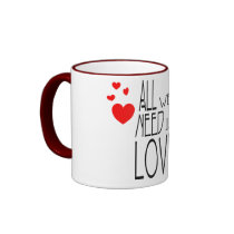 all we need is love mugs
