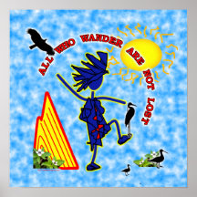 All Who Wander Whimsy Print