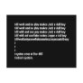All work and no play postcard