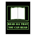 All You Can Read Postcards