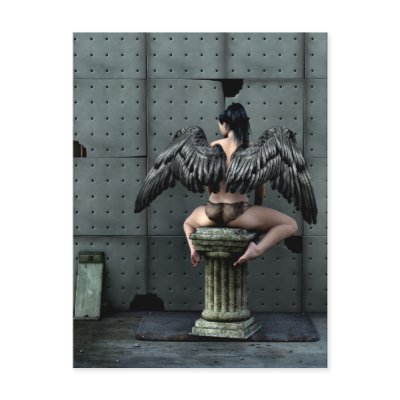 All You Get Gothic Art Postcard by darkdreams