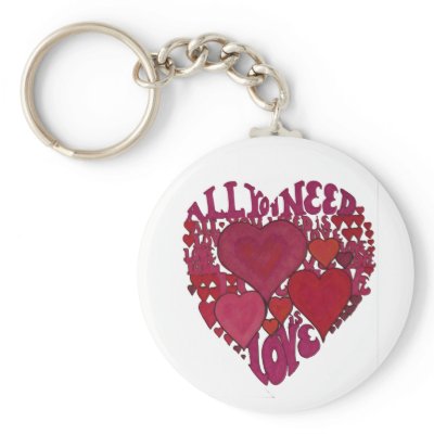 All You Need is Love Key Chain by pmoore