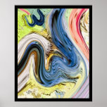 "Allah name"Abstract painting Posters