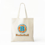 Allaire Orange Basketball Tote Bags