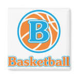 Allaire Orange Basketball Magnet