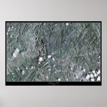 Allatoona Lake, Georgia satellite poster