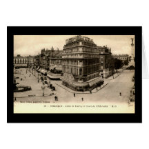 Allees de Tourny, Bordeaux, France Vintage Greeting Cards