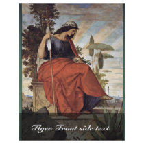 Allegorical Figure Of Italia By Veit Philipp Custom Flyer