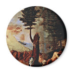 Allegory (Allegory Of Prudence Or Wisdom) By Lotto Refrigerator Magnet