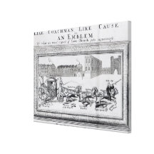 Allegory of the Dangers of Low Church Gallery Wrap Canvas