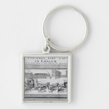Allegory of the Dangers of Low Church Keychain