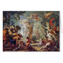 Allegory Of The Four Seasons By Platzer Johann Geo Card