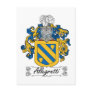 Allegretti Family Crest Postcards