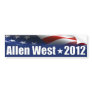 Allen West for President - 2012 Bumper Sticker
