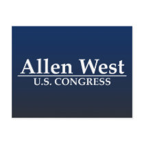 Allen West U.S. Congress Postcard
