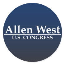 Allen West U.S. Congress Round Sticker
