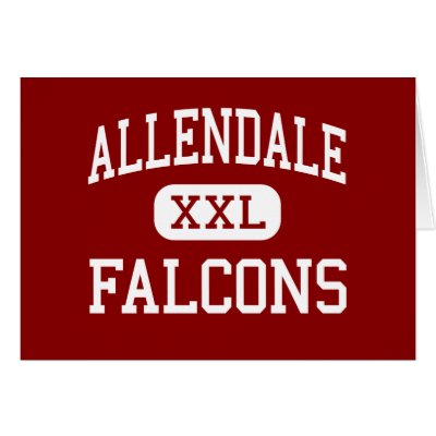 Allendale - Falcons - High - Allendale Michigan Greeting Card by customteamsportswear