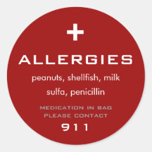 Allergies Sticker
