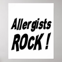 Allergists Rock! Poster Print