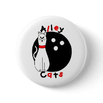 Alley Cat Pinback Button