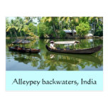 Alleypey backwaters, india postcards