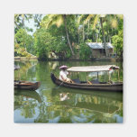 Alleypey backwaters, india refrigerator magnet