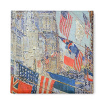 Allies Day, May 1917 by Frederick Childe Hassam Magnets