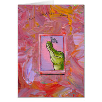 Alligator and bird balance of power fun unique art