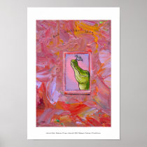 Alligator and bird balance of power fun unique art