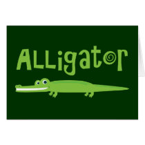 Alligator Greeting Card