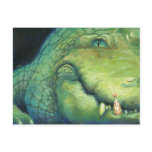 Alligator Christmas Card postcards