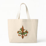 Alligator-Christmas-Fleur-de-lis bags