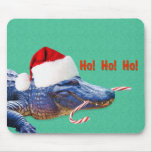 Alligator Christmas Mousepad