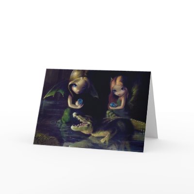 "Alligator Magic" Greeting Card by strangeling