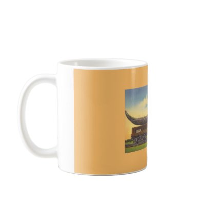 Alligator on a Train Coffee Mugs by moondancegraphix