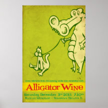 Alligator Wine Katz Reopening Posters