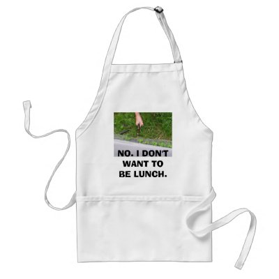 Alligators-2 082, NO. I DON'T WANT TO BE LUNCH. Apron by cc1234