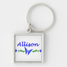 Allison (Blue Butterfly) Keychains