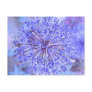 Allium Flower In Blue Post Card
